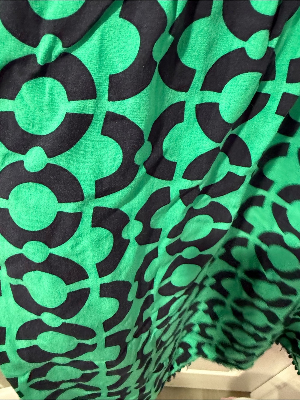 Candie's Green Patterned Crochet-Trim Peasant Top - Picture 4 of 8